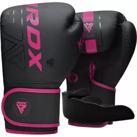 Боксерские перчатки RDX F6 Kara Matte Pink 8 унций (капа в комлекте)