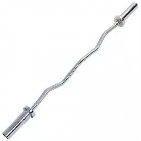 Гриф для штанги Олімпійський W-подібний Record TA-5721-2 з підшипником (1,2м, d-50мм, гр. d-25мм, 8кг, без замків)