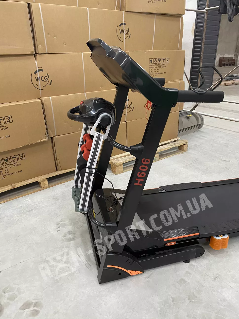 Беговая дорожка электрическая RN WiCiGer H606 + Гантели + Массажер