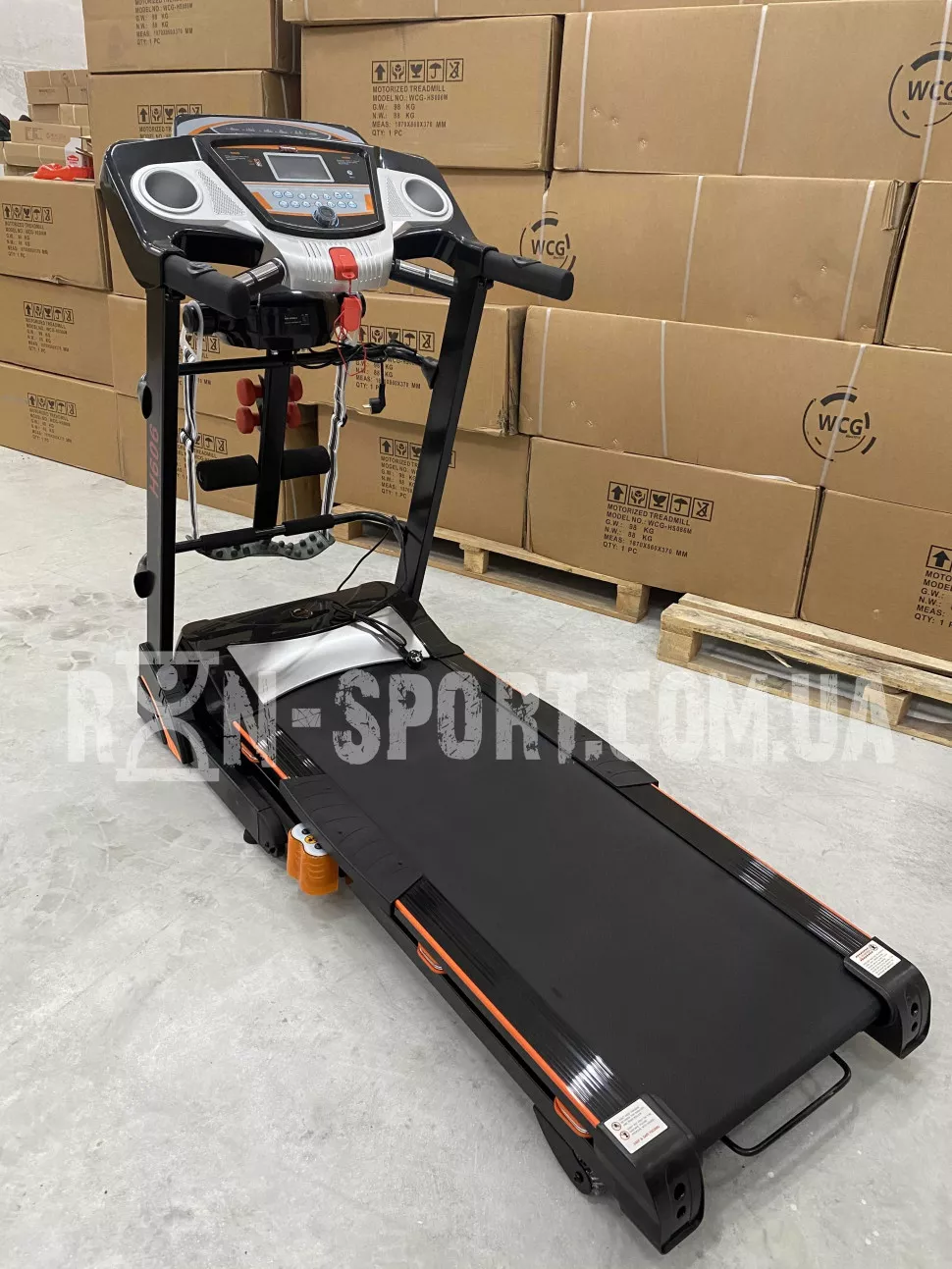 Беговая дорожка электрическая RN WiCiGer H606 + Гантели + Массажер