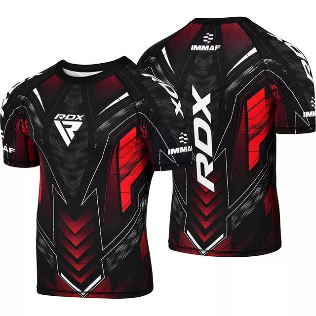 Рашгард RDX IMMAF Чорно-червоний S