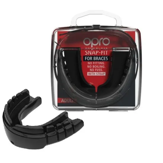 Капа для брекетов OPRO Snap-Fit Braces Black-взрослая