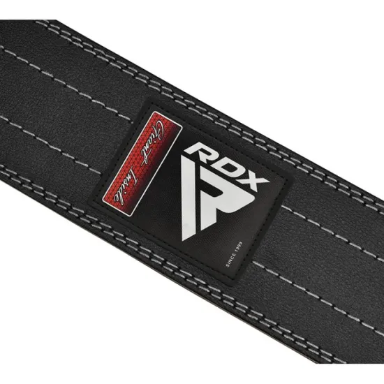 Пояс для важкої атлетики RDX Leather Black/White L