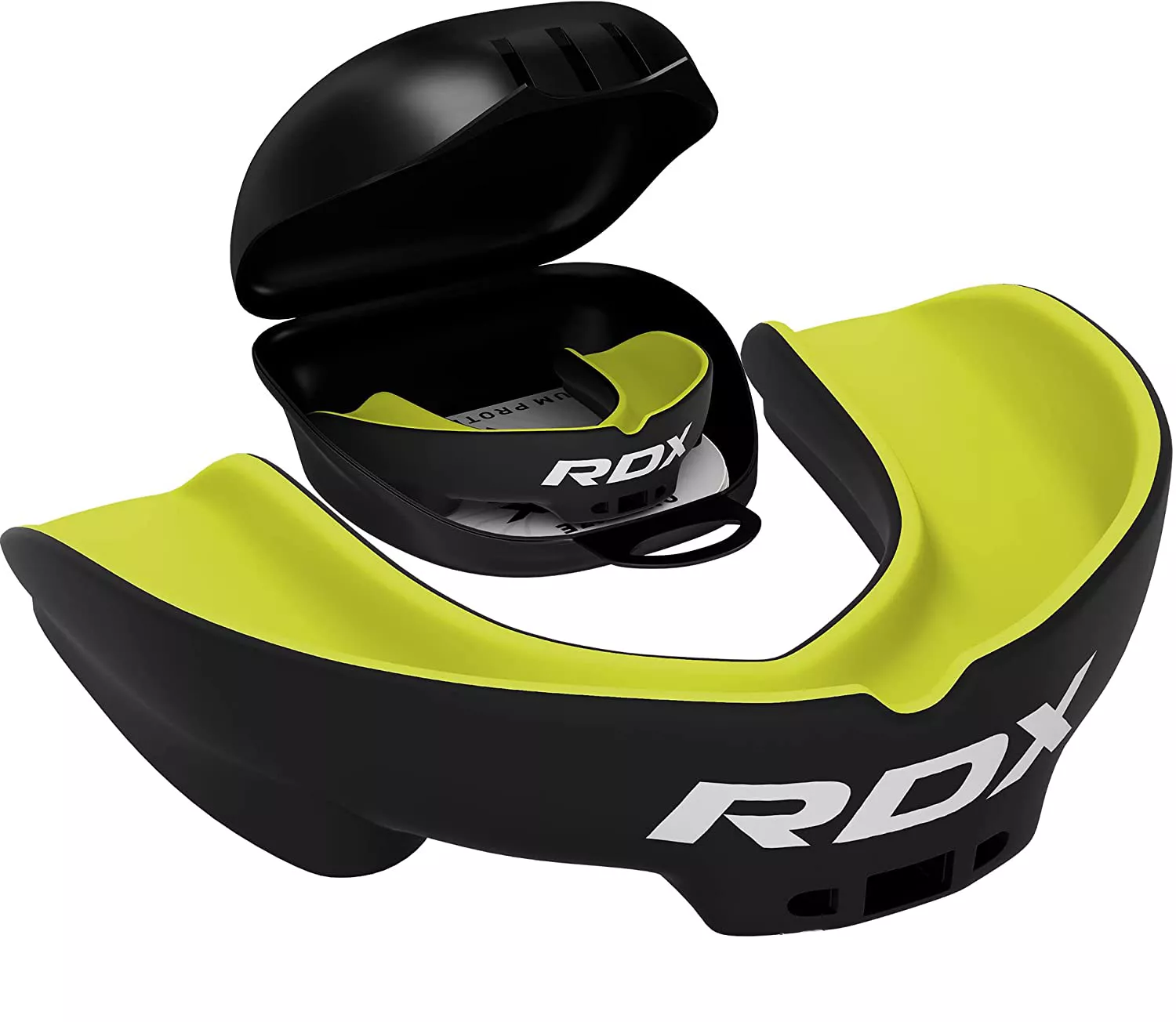Капа боксерська RDX Gel 3D Pro Black/Green-доросла