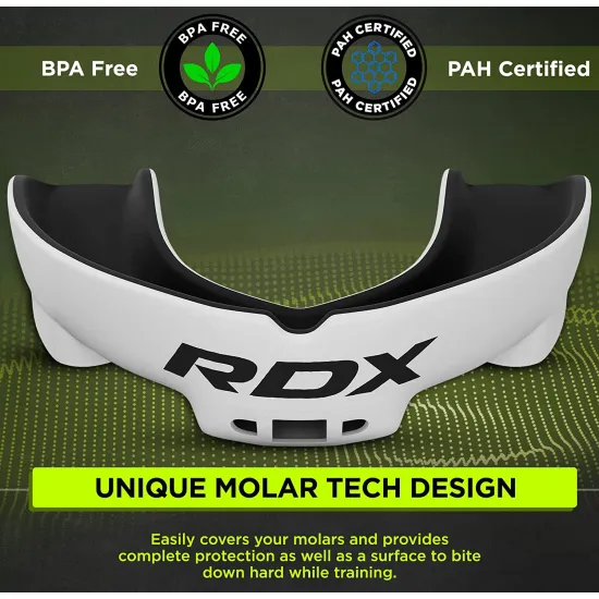 Капа боксерська RDX Gel 3D Pro White/Black-доросла