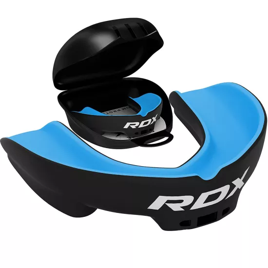 Капа боксерська RDX Gel 3D Pro Black/Blue Junior-дитяча