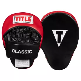 Лапи боксерські TITLE Classic Charge Punch Mitts Black/Red