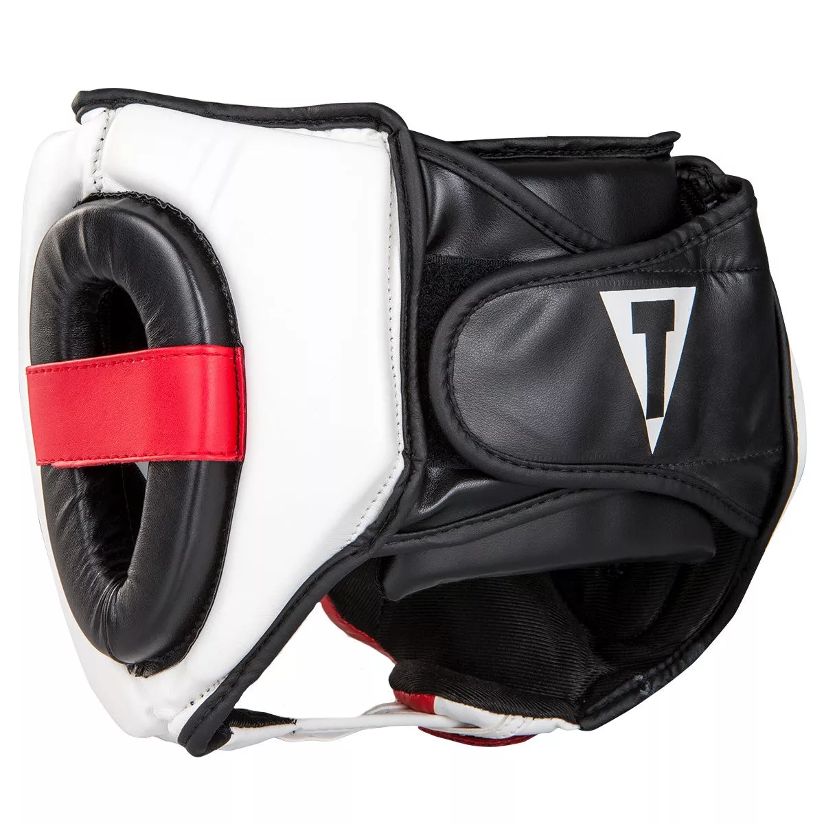 Боксерский шлем TITLE MMA Command Black/White/Red M (капа в комплекте)
