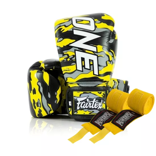 Боксерские перчатки Fairtex BGV-ONE X STBG 10 унций (бинты в комплекте)