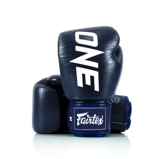 Боксерские перчатки Fairtex BGV1-ONE Blue 10 унций (бинты в комплекте)