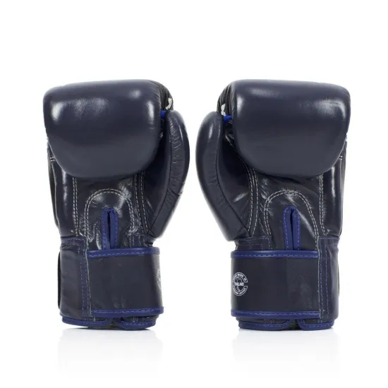Боксерські рукавиці Fairtex BGV1 Nation Print Blue 10 унцій (бинти в комплекті)