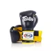 Боксерские перчатки Fairtex BGV9 Mexican Blue/Yellow 10 унций (бинты в комплекте)