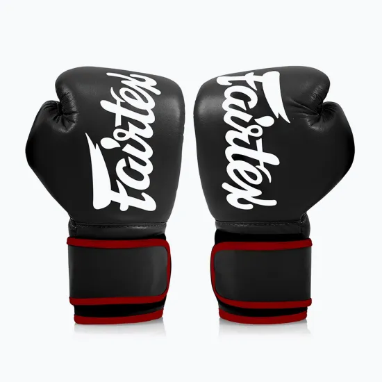 Боксерские перчатки Fairtex BGV14 Black 10 унций (бинты в комплекте)