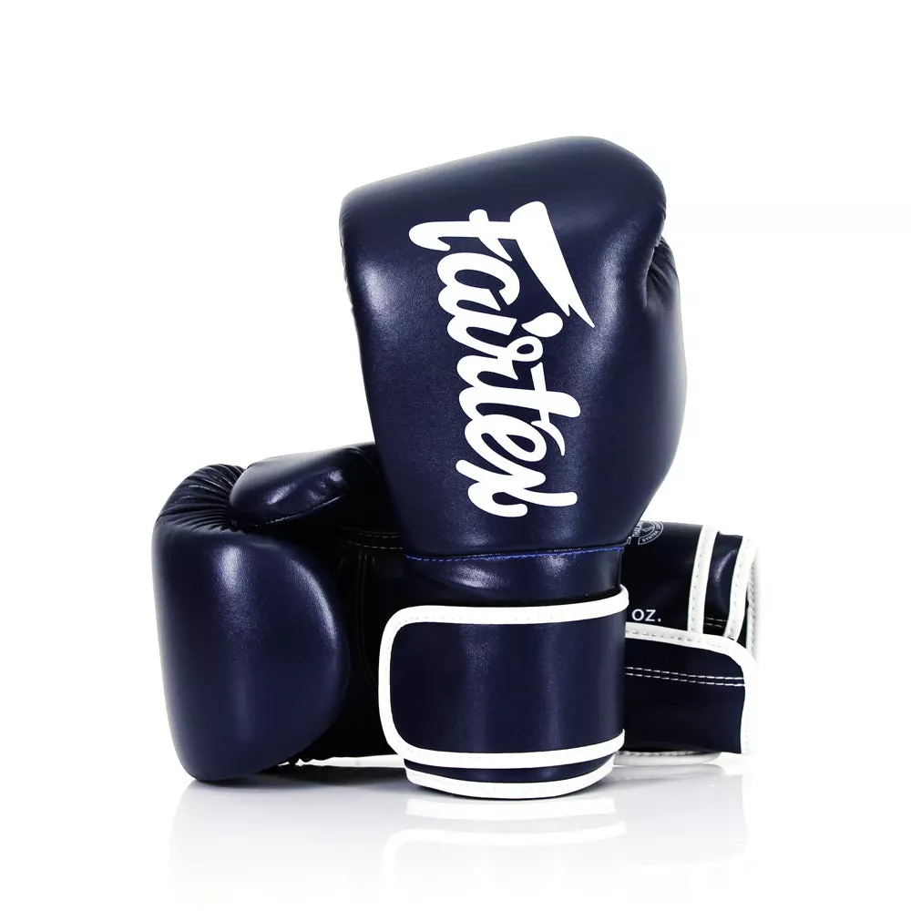 Боксерские перчатки Fairtex BGV14 Blue 10 унций (бинты в комплекте)