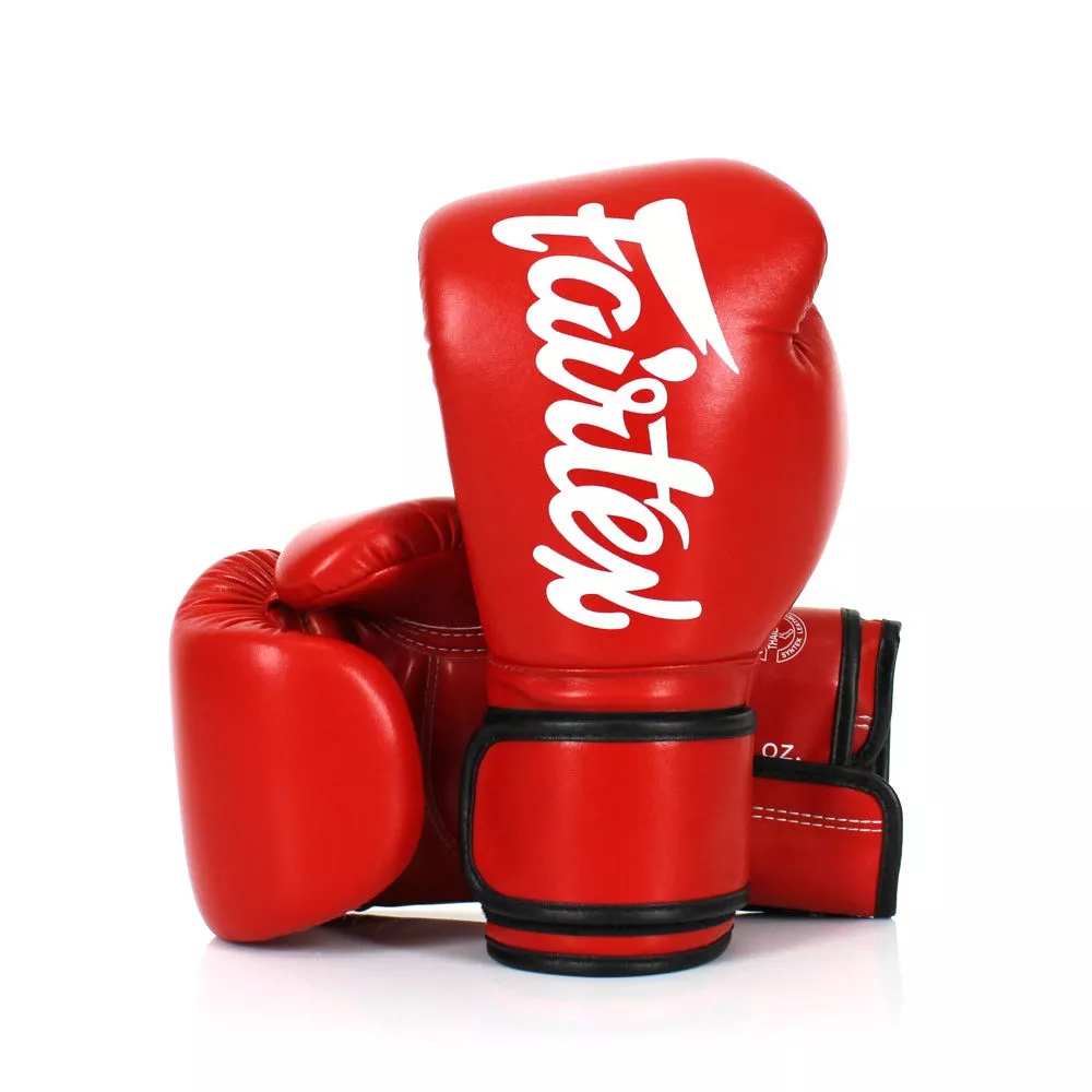 Боксерские перчатки Fairtex BGV14 Red 10 унций (бинты в комплекте)