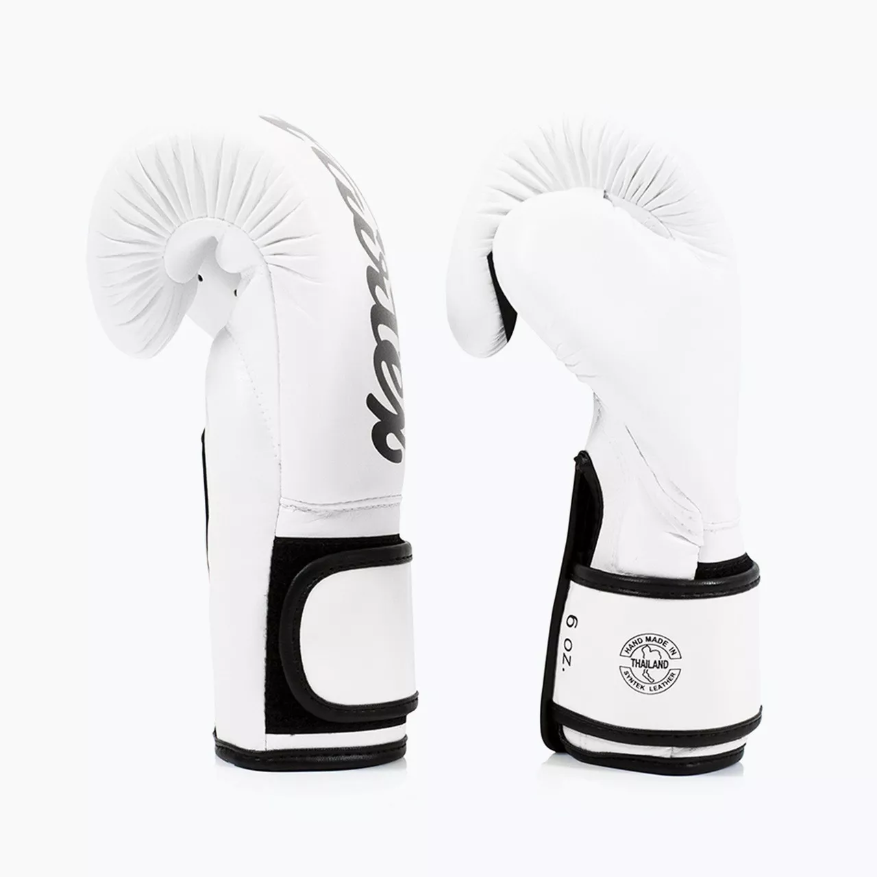 Боксерские перчатки Fairtex BGV14 White 10 унций (бинты в комплекте)