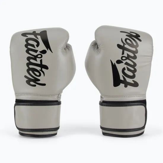 Боксерские перчатки Fairtex BGV14 Grey 10 унций (бинты в комплекте)