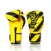 Боксерские перчатки Fairtex BGV14Y Yellow/Black 10 унций (бинты в комплекте)
