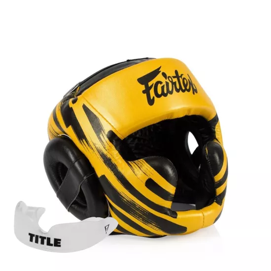 Боксерський шолом Fairtex HG16 M2 Gold-M