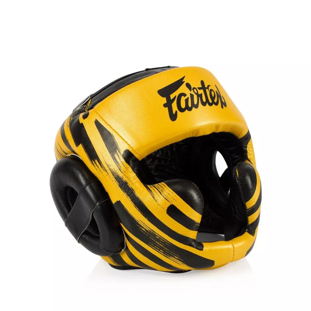 Боксерский шлем Fairtex HG16 M2 Gold-M