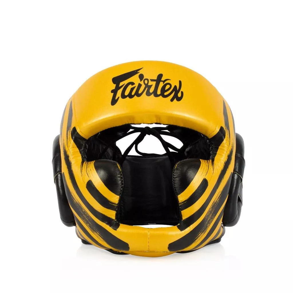 Боксерский шлем Fairtex HG16 M2 Gold-M