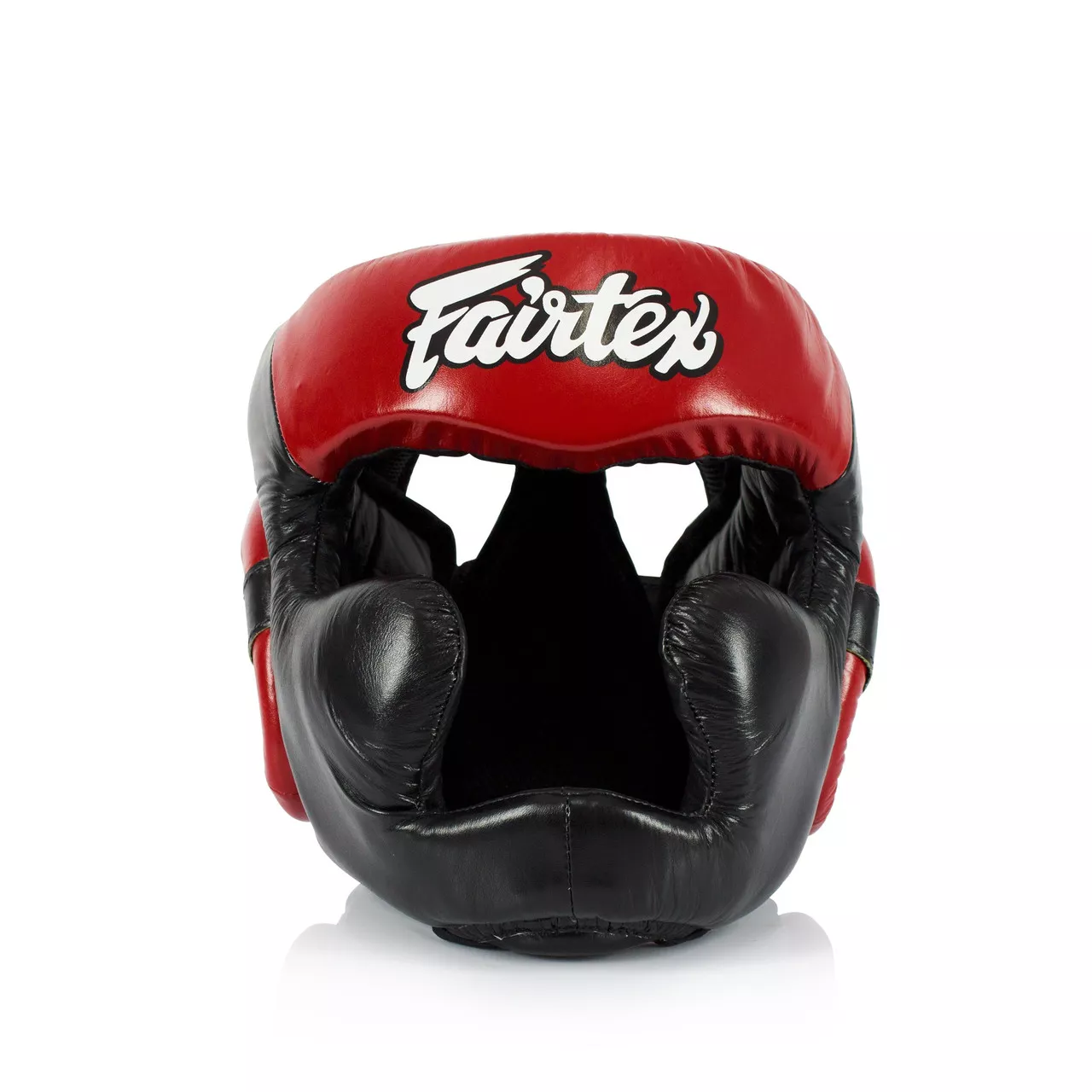Боксерский шлем Fairtex HG13 Full Cover Black/Red-M