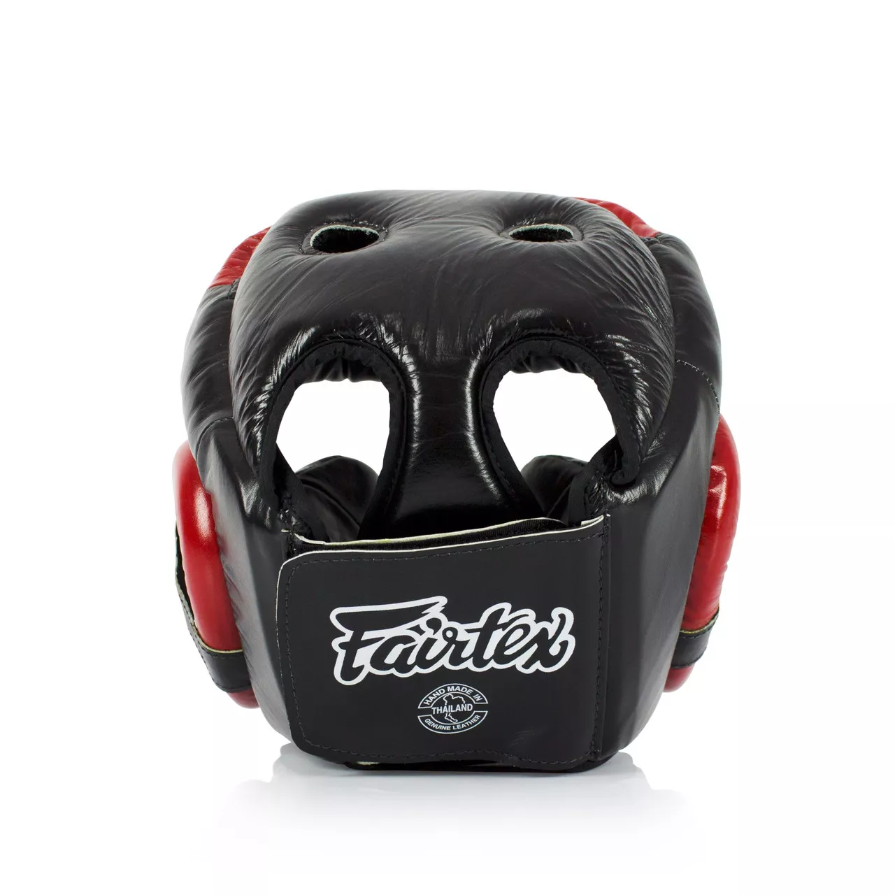 Боксерский шлем Fairtex HG13 Full Cover Black/Red-M
