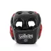 Боксерский шлем Fairtex HG13 Full Cover Black/Red-M