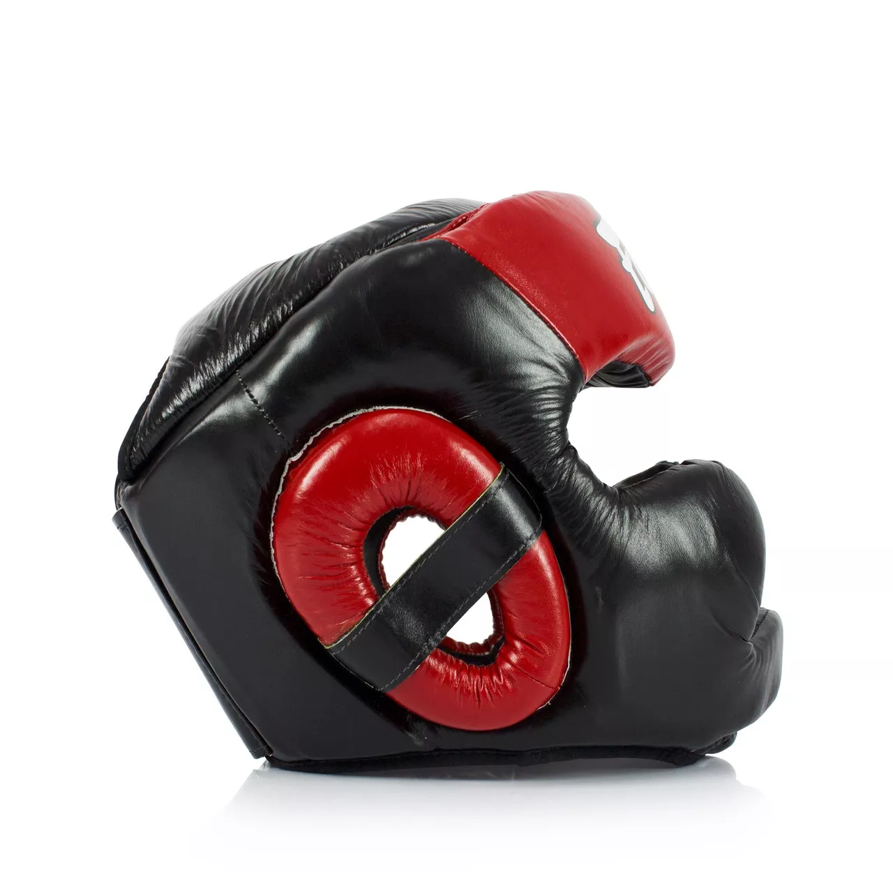Боксерский шлем Fairtex HG13 Full Cover Black/Red-M