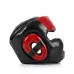 Боксерский шлем Fairtex HG13 Full Cover Black/Red-M