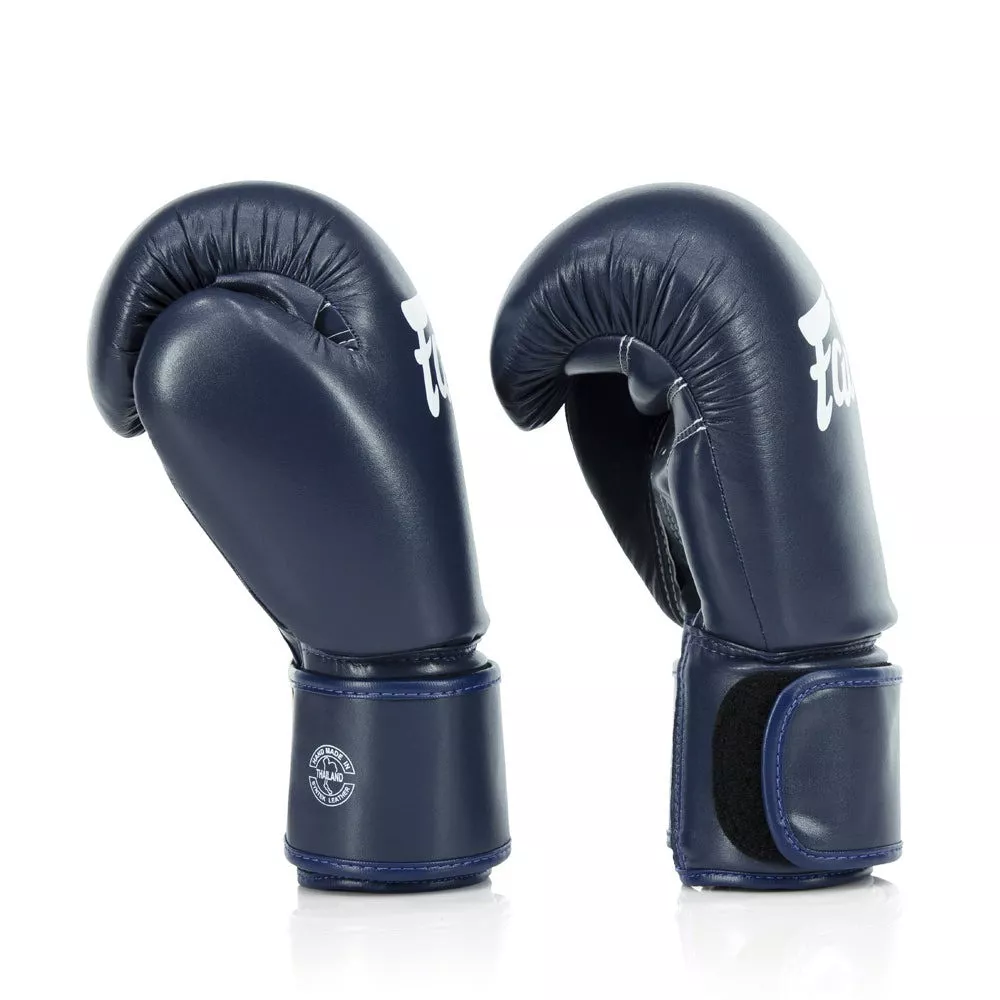 Боксерские перчатки Fairtex BGV27 Blue 10 унций (бинты в комплекте)