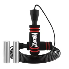Скакалка скоростная с утяжетелями PowerPlay 4212 X ROPE Черно/Красная (120г*2) 3м.