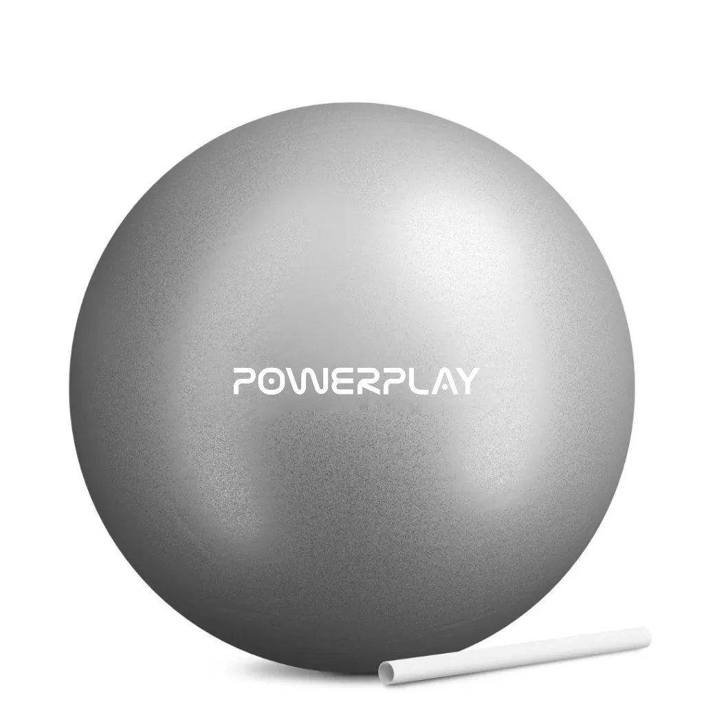 Мяч для пилатеса, йоги и реабилитации PowerPlay PP_4415 Body Shape Ball 22 см Серый