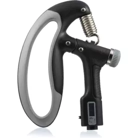 Эспандер кистевой со счетчиком PowerPlay PP-4403 с регулируемой нагрузкой 10-100 кг. Черный