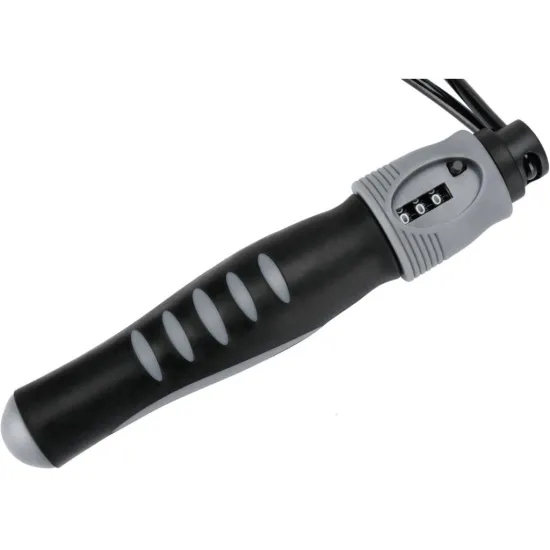 Скакалка з лічильником PowerPlay 4215 Jump Rope With Counter Чорно/Сіра 275 см.