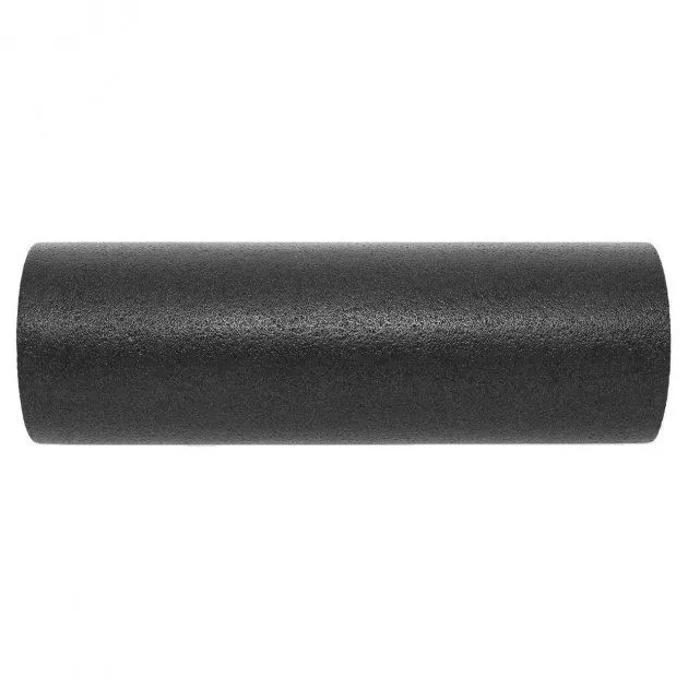 Масажний ролик (роллер) гладкий PowerPlay 4021 Fitness Roller Чорний (30x15см.)