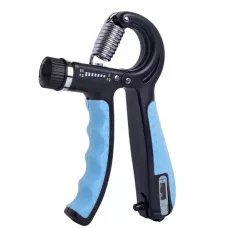 Эспандер кистевой со счетчиком PowerPlay PP-4402 с регулируемой нагрузкой 10-60 кг. Синий