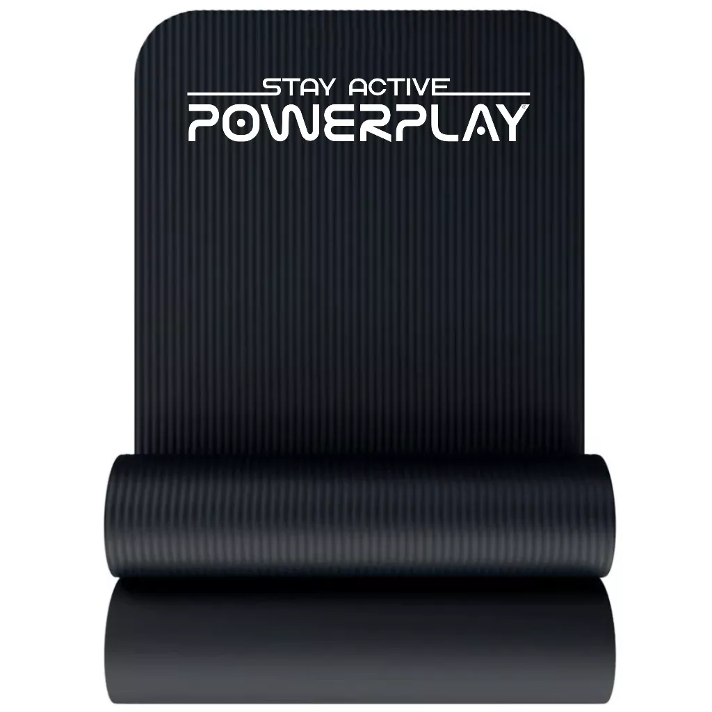 Коврик для йоги и фитнеса PowerPlay 4152 NBR Performance Mat Черный (183x61x1)