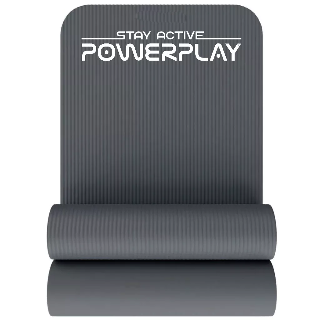 Коврик для йоги и фитнеса PowerPlay 4152 NBR Performance Mat Серый (183x61x1)