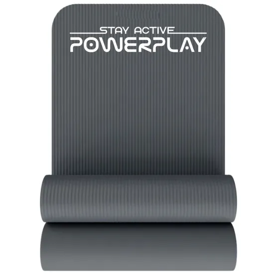 Килимок для йоги та фітнесу PowerPlay 4152 NBR Performance Mat Сірий (183x61x1)