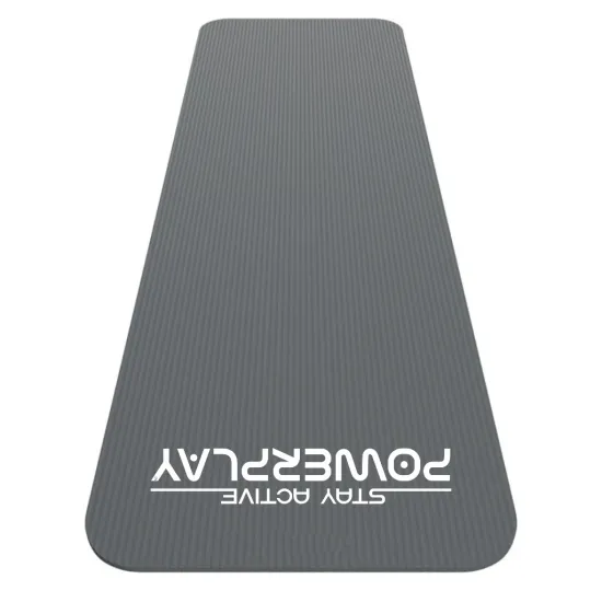 Килимок для йоги та фітнесу PowerPlay 4152 NBR Performance Mat Сірий (183x61x1)