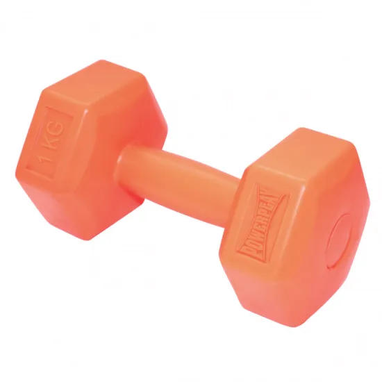 Гантель композитный PowerPlay 4124 Hercules 1 кг. Оранжевая (1 шт.)