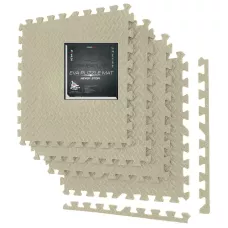 Мат-пазл (ласточкин хвост) PowerPlay EVA Puzzle Mat 120x120x1.2 cм Оливковый