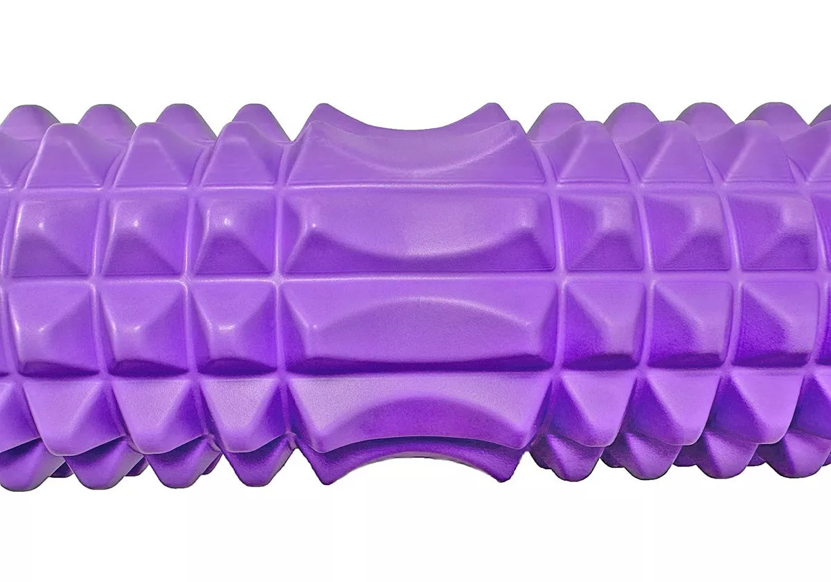 Масажний ролик (роллер) PowerPlay 4406 EVA Massage Roller Фіолетовий (45x12см.)
