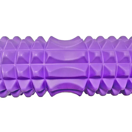 Масажний ролик (роллер) PowerPlay 4406 EVA Massage Roller Фіолетовий (45x12см.)
