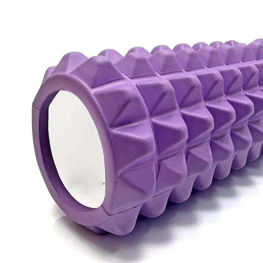 Масажний ролик (роллер) PowerPlay 4406 EVA Massage Roller Фіолетовий (45x12см.)
