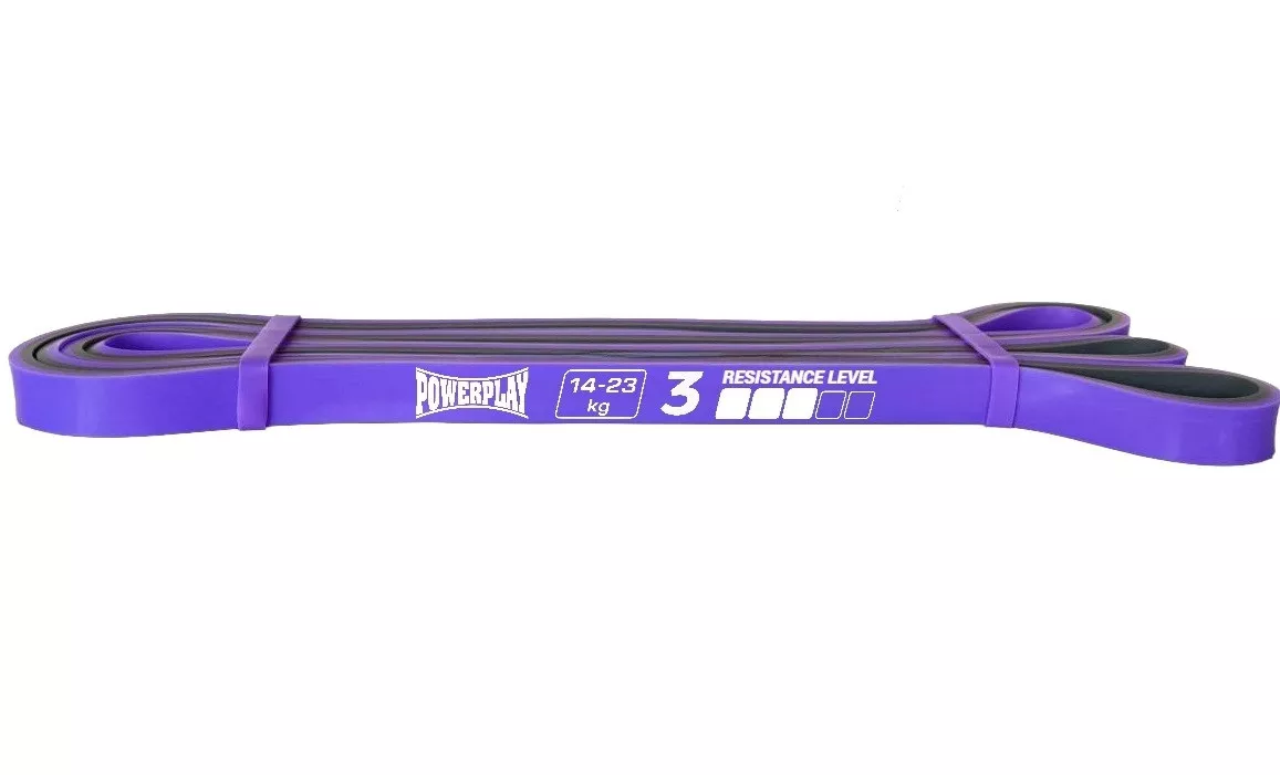 Еспандер для фітнесу і кроссфіту PowerPlay 4116 Double Colors Фіолетово/Сіра (14-23 кг)