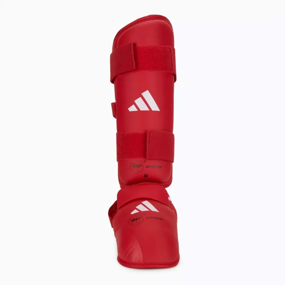 Защита голени и стопы Adidas WKF Красный XXS