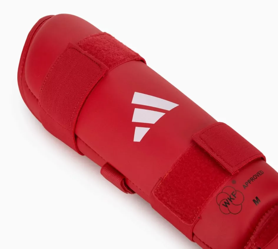 Защита голени и стопы Adidas WKF Красный XXS