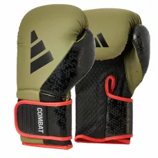 Боксерские перчатки Adidas Combat 50 Зелено/черные-14 унций